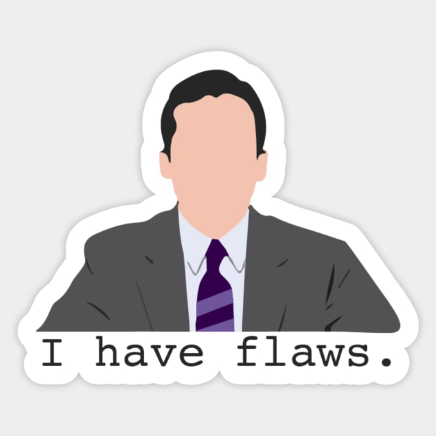 I have flaws. Sticker by hharvey57